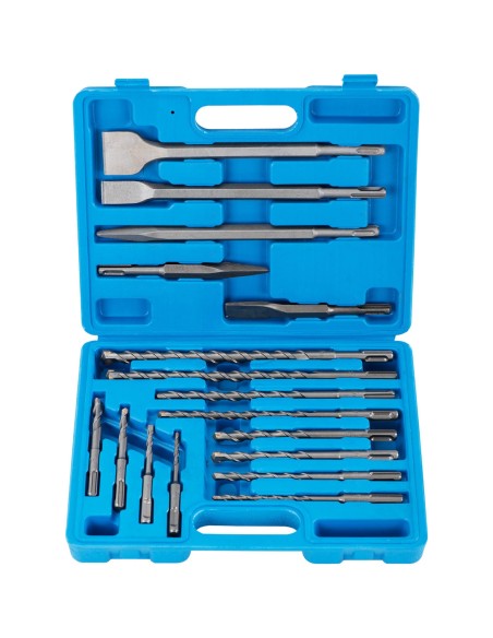 Betono kaltinių grąžtų rinkinys SDS PLUS sk. 5-14mm - 17 vnt. Betono kaltinių grąžtų rinkinys SDS PLUS sk. 5-14mm - 17 vnt.