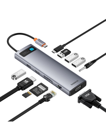11in1 HUB adapteris USB-C į USB-C PD 4x USB HDMI VGA AUX RJ45 SD TF pilka
 
11in1 HUB adapteris USB-C į USB-C PD 4x USB HDMI VGA AUX RJ45 SD TF pilka