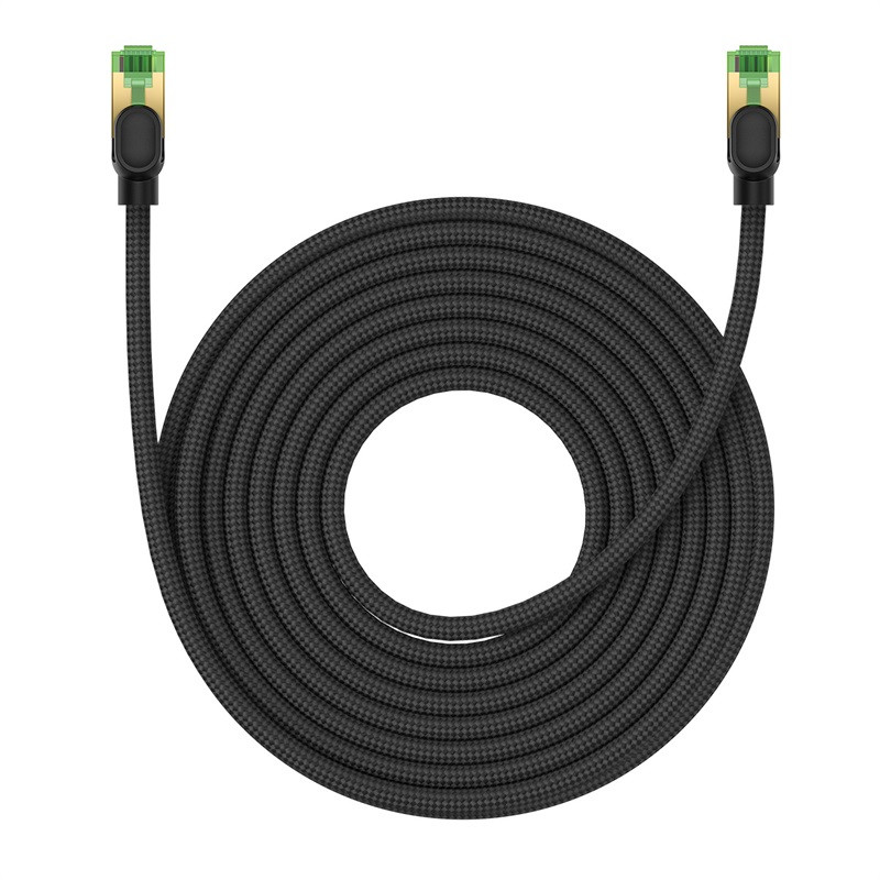 
Greitas LAN RJ45 cat.8 40Gbps pintas tinklo kabelis 10m juodas
