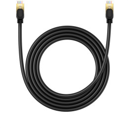 
RJ45 Ethernet didelės spartos kat.8 40Gbps LAN LAN kabelis 2m juodas
