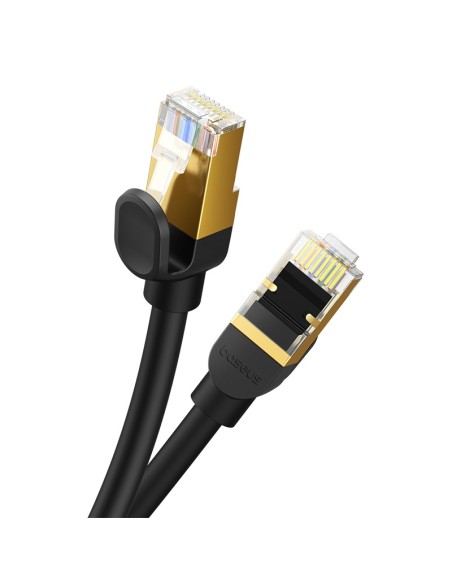 
RJ45 Ethernet didelės spartos kat.8 40Gbps LAN LAN kabelis 2m juodas
