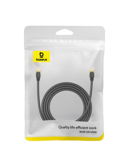 
RJ45 Ethernet didelės spartos kat.8 40Gbps LAN LAN kabelis 2m juodas
