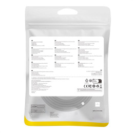 
RJ45 Ethernet didelės spartos kat.8 40Gbps LAN LAN kabelis 2m juodas

