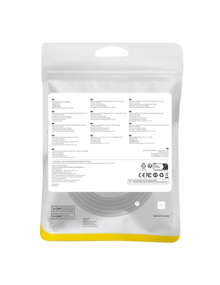 
RJ45 Ethernet didelės spartos kat.8 40Gbps LAN LAN kabelis 2m juodas
