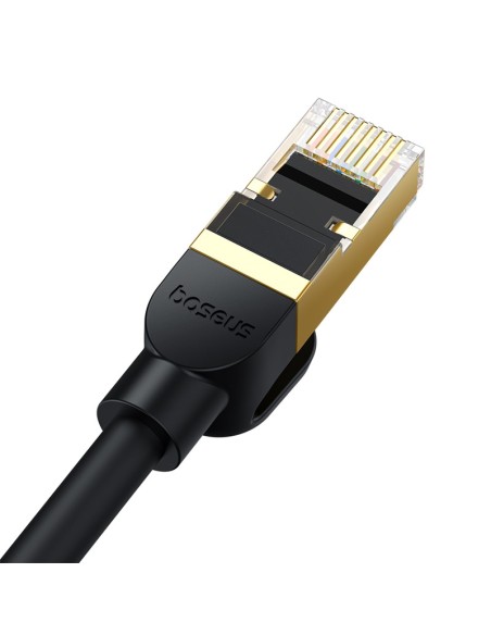 
RJ45 Ethernet didelės spartos kat.8 40Gbps LAN LAN kabelis 2m juodas
