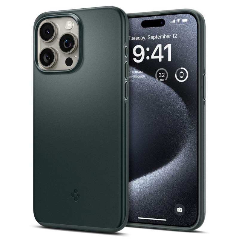 Apsauginis dėklas iPhone 15 Pro Thin Fit žalias
Apsauginis dėklas iPhone 15 Pro Thin Fit žalias