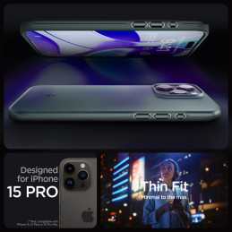 
Apsauginis dėklas iPhone 15 Pro Thin Fit žalias
