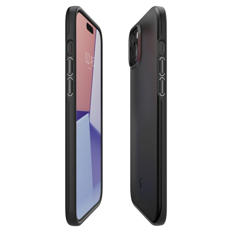 Apsauginis dėklas iPhone 15 Thin Fit, juodas