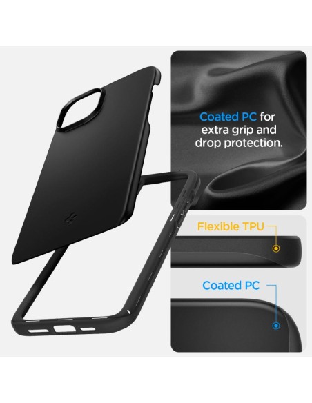 Apsauginis dėklas iPhone 15 Thin Fit, juodas
 
Apsauginis dėklas iPhone 15 Thin Fit, juodas