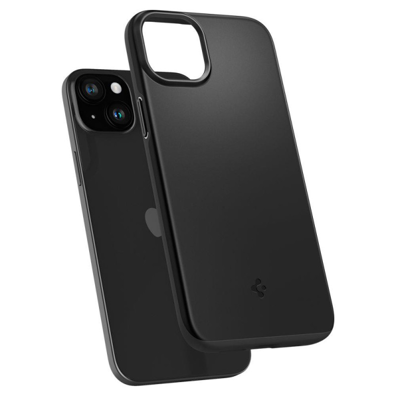 Apsauginis dėklas iPhone 15 Plus Thin Fit, juodas