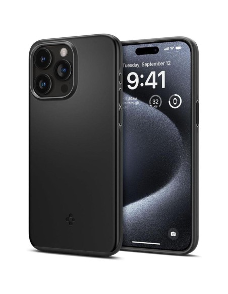 Apsauginis dėklas iPhone 15 Pro Thin Fit, juodas
 
Apsauginis dėklas iPhone 15 Pro Thin Fit, juodas