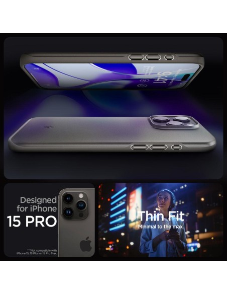 Apsauginis dėklas iPhone 15 Pro Thin Fit, pilkas
 
Apsauginis dėklas iPhone 15 Pro Thin Fit, pilkas