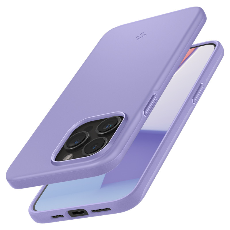 Apsauginis dėklas iPhone 15 Pro Thin Fit violetinis