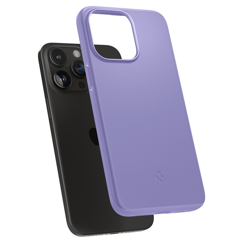 Apsauginis dėklas iPhone 15 Pro Thin Fit violetinis