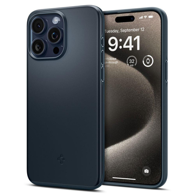 Apsauginis dėklas iPhone 15 Pro Max Thin Fit, juodas metalas
Apsauginis dėklas iPhone 15 Pro Max Thin Fit, juodas metalas