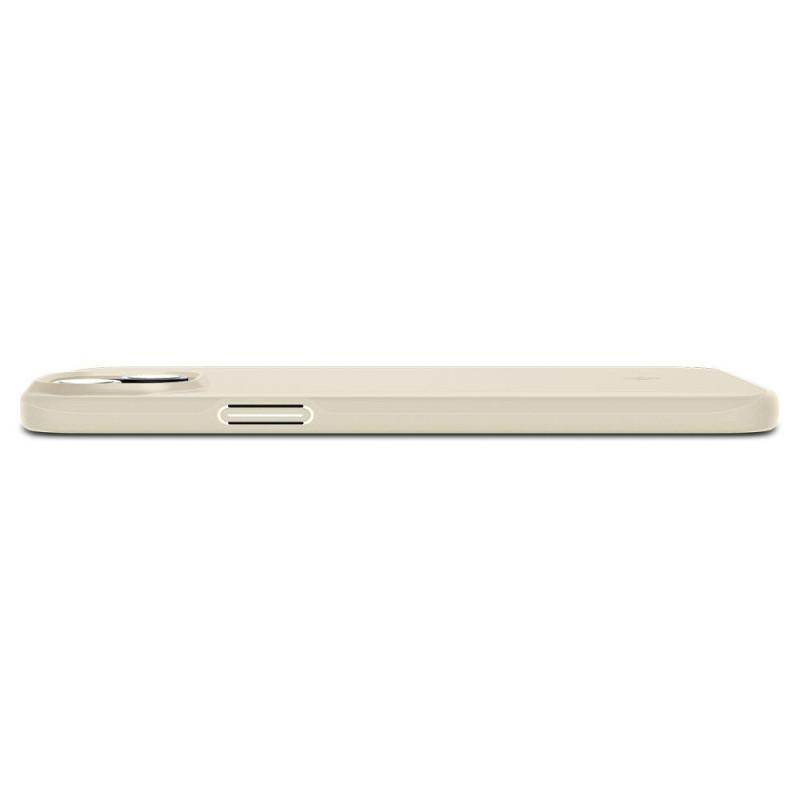 Apsauginis dėklas iPhone 15 Thin Fit, smėlio spalvos