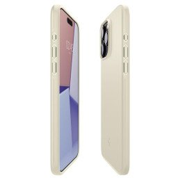 
Apsauginis dėklas iPhone 15 Pro Thin Fit, smėlio spalvos
