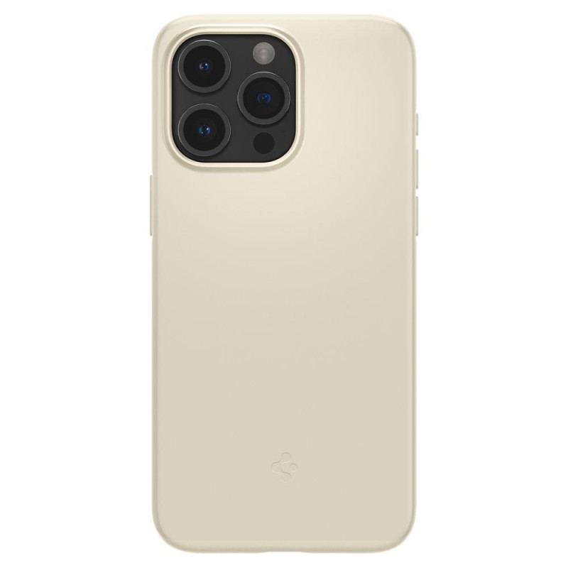 Apsauginis dėklas iPhone 15 Pro Max Thin Fit smėlio spalvos