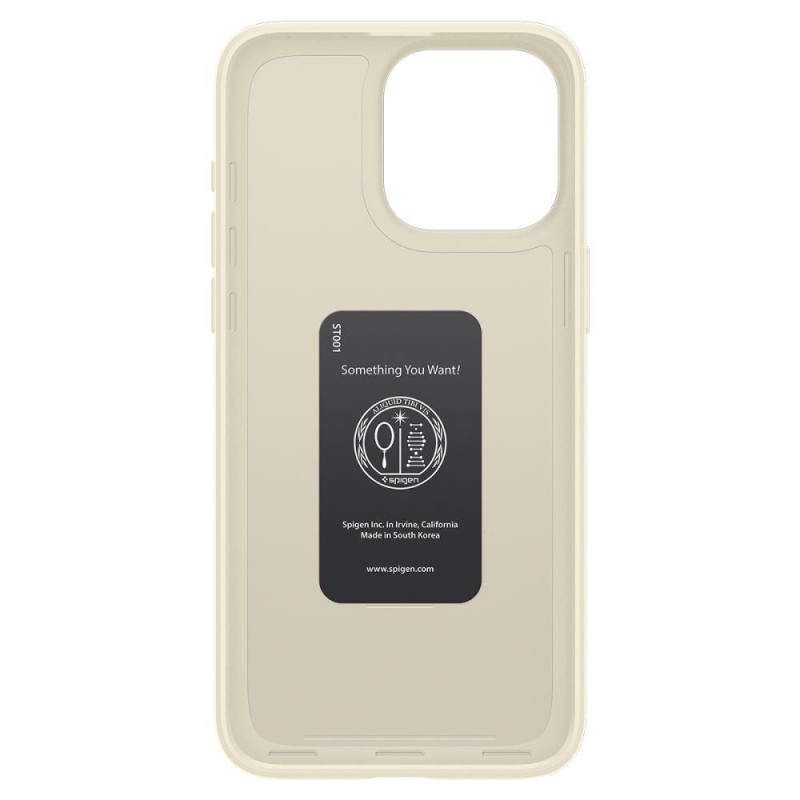 Apsauginis dėklas iPhone 15 Pro Max Thin Fit smėlio spalvos
