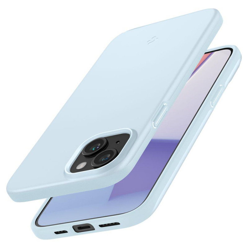 Apsauginis dėklas iPhone 15 Thin Fit, šviesiai mėlynas