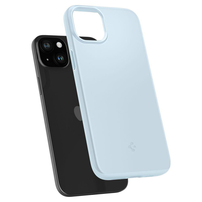 Apsauginis dėklas iPhone 15 Thin Fit, šviesiai mėlynas
