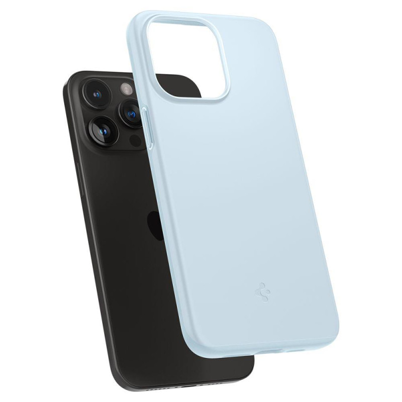 Apsauginis dėklas iPhone 15 Pro Max Thin Fit šviesiai mėlynas