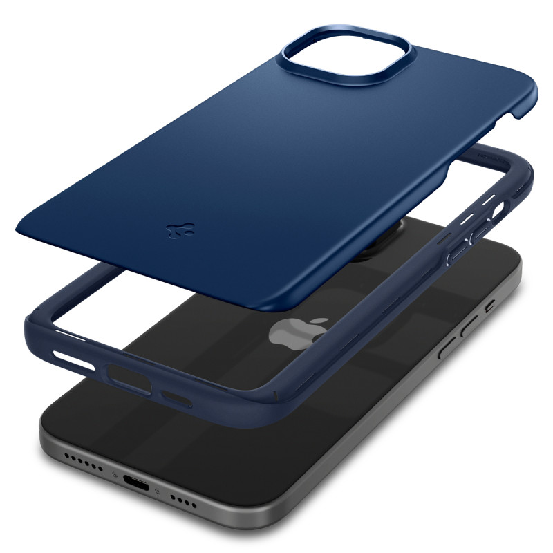 Apsauginis dėklas iPhone 15 Plus Thin Fit mėlynas