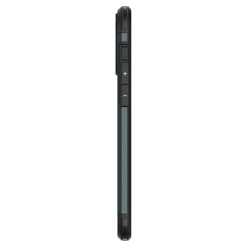 Tvirtas Armor MagSafe dėklas su stovu iPhone 15 Pro Max, žalias