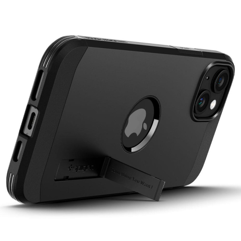 Tvirtas Armor MagSafe dėklas skirtas iPhone 15, juodas