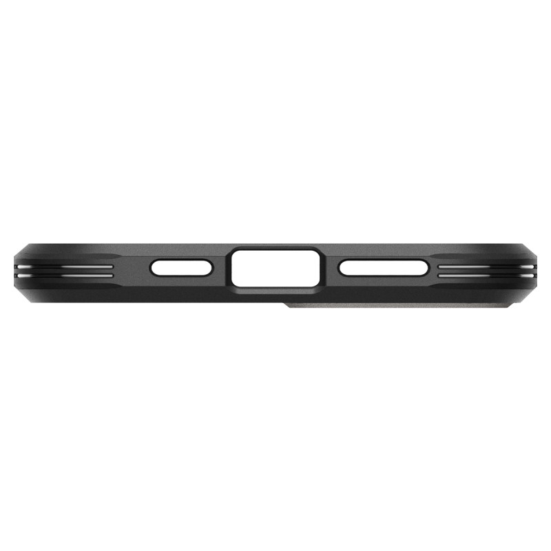 Tvirtas Armor MagSafe dėklas su stovu iPhone 15, metalo pilka
