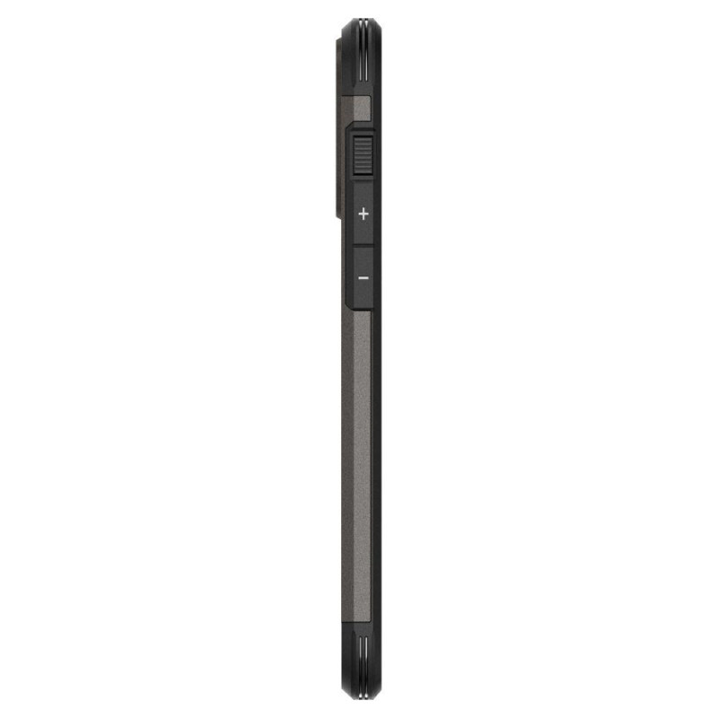 Tvirtas Armor MagSafe dėklas, skirtas iPhone 15 Pro, metalinis pilkas