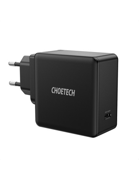 Greitas įkroviklis USB Type C PD 60W 3A juodas Greitas įkroviklis USB Type C PD 60W 3A juodas