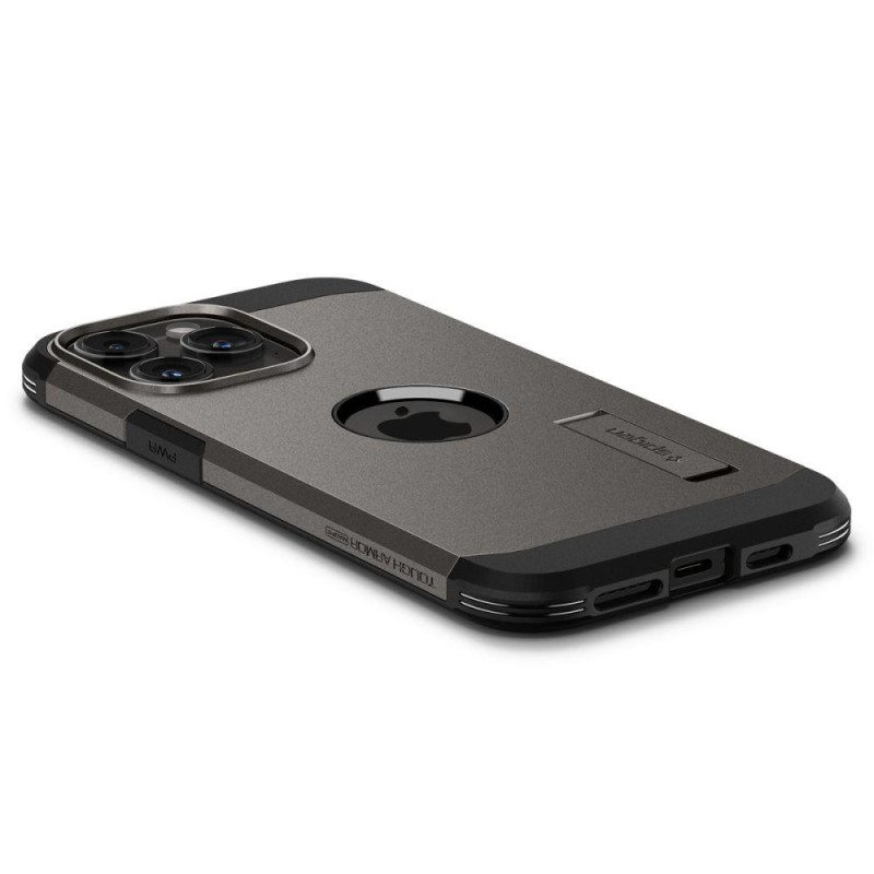 Tvirtas Armor MagSafe dėklas, skirtas iPhone 15 Pro Max, metalo pilkas