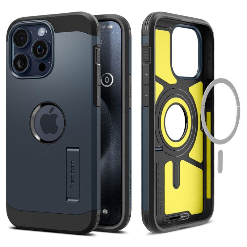 Tvirtas Armor MagSafe dėklas skirtas iPhone 15 Pro Max, juodas metalas
Tvirtas Armor MagSafe dėklas skirtas iPhone 15 Pro Max, juodas metalas