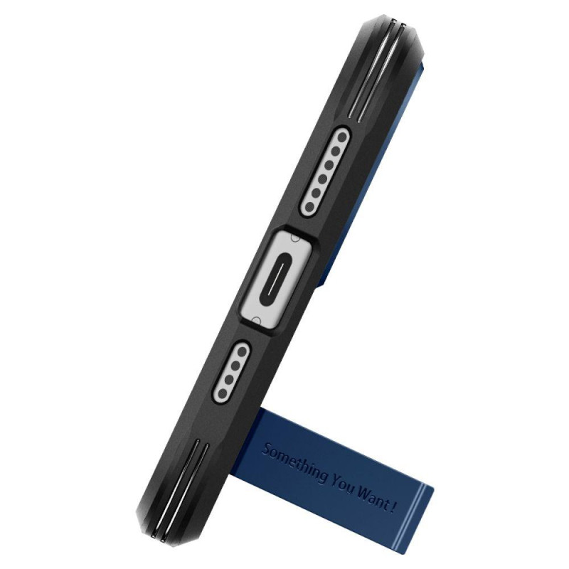 Tvirtas Armor MagSafe dėklas skirtas iPhone 15 mėlynas