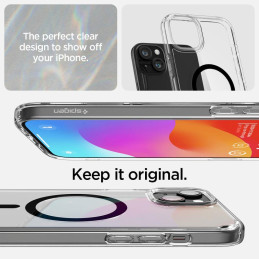 
Ultra Hybrid Mag dėklas su MagSafe, skirtas iPhone 15 Plus, juodas
