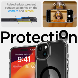 
Ultra Hybrid Mag dėklas su MagSafe, skirtas iPhone 15 Plus, juodas

