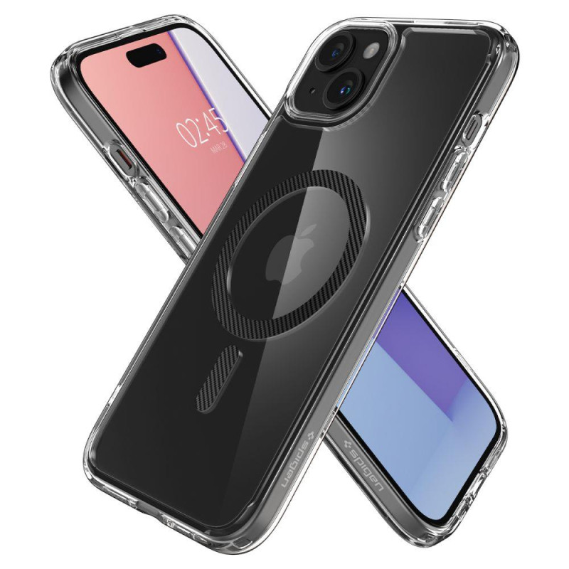 Ultra Hybrid Mag dėklas su MagSafe, skirtas iPhone 15, pilkas