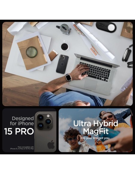 Ultra Hybrid Mag dėklas su MagSafe, skirtas iPhone 15 Pro, skaidrus ir juodas
 
Ultra Hybrid Mag dėklas su MagSafe, skirtas iPhone 15 Pro, skaidrus ir juodas