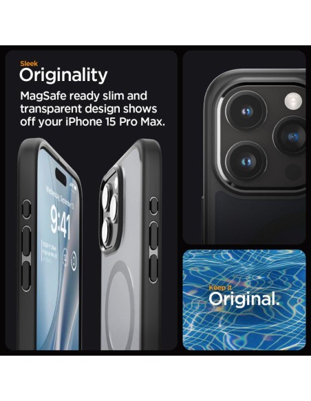 Ultra Hybrid Mag dėklas su MagSafe, skirtas iPhone 15 Pro Max, skaidrus ir juodas
 
Ultra Hybrid Mag dėklas su MagSafe, skirtas iPhone 15 Pro Max, skaidrus ir juodas