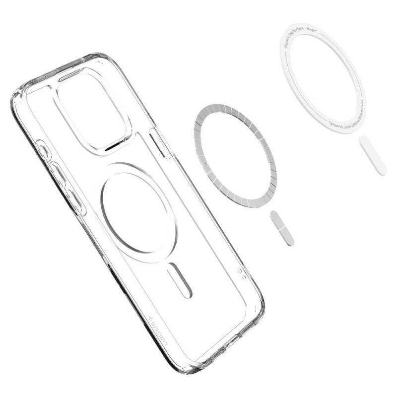 Ultra Hybrid Mag dėklas su MagSafe, skirtas iPhone 15 Pro, skaidrus