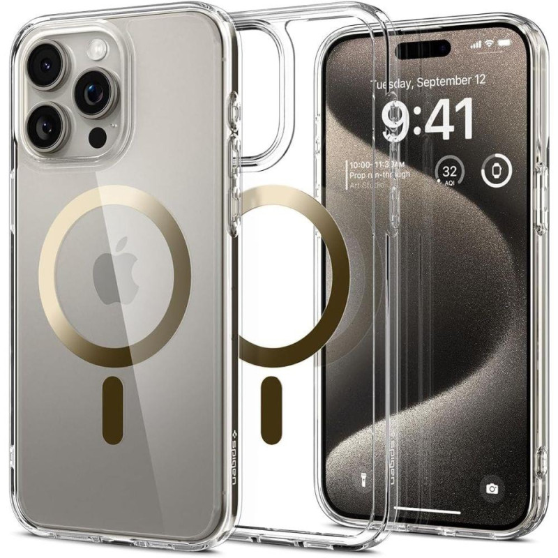 
Ultra Hybrid Mag dėklas su MagSafe, skirtas iPhone 15 Pro Max gold
