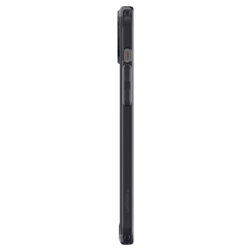 Ultra Hybrid Mag dėklas su MagSafe, skirtas iPhone 15, pilkas ir juodas