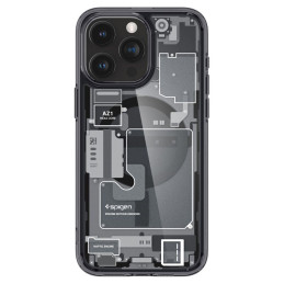 
Ultra Hybrid Mag dėklas su MagSafe, skirtas iPhone 15 Pro Max, pilkas ir juodas
