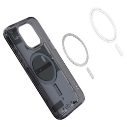 
Ultra Hybrid Mag dėklas su MagSafe, skirtas iPhone 15 Pro Max, pilkas ir juodas
