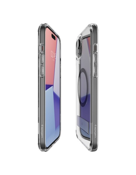 
Ultra Hybrid S MagSafe dėklas su stovu iPhone 15, juodas

