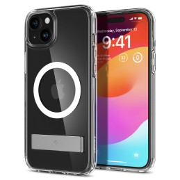 
Ultra Hybrid S MagSafe dėklas su stovu iPhone 15, skaidrus
