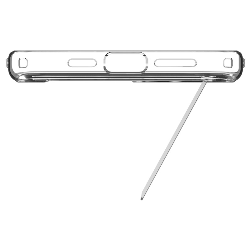 Ultra Hybrid S MagSafe dėklas su stovu iPhone 15 Plus, skaidrus