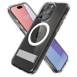 
Ultra Hybrid S MagSafe dėklas su stovu iPhone 15 Pro, skaidrus
