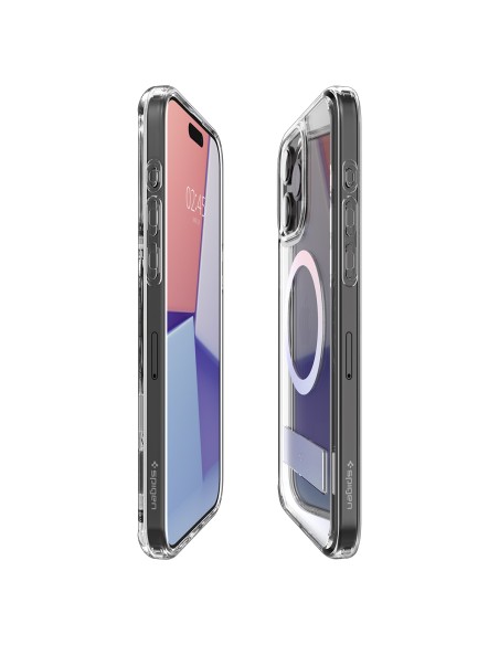 
Ultra Hybrid S MagSafe dėklas su stovu iPhone 15 Pro, skaidrus
